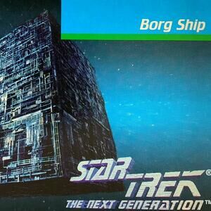 Borg Ship, Star Trek, The Next Generation, 1992, Impel Card No.037